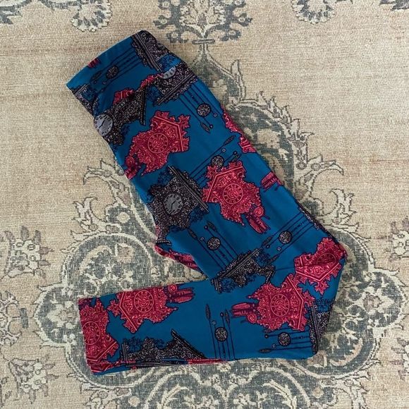 LuLaRoe clocks leggings, OS, NWT - Picture 1 of 8